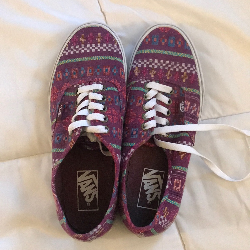 Printed Vans Size 8